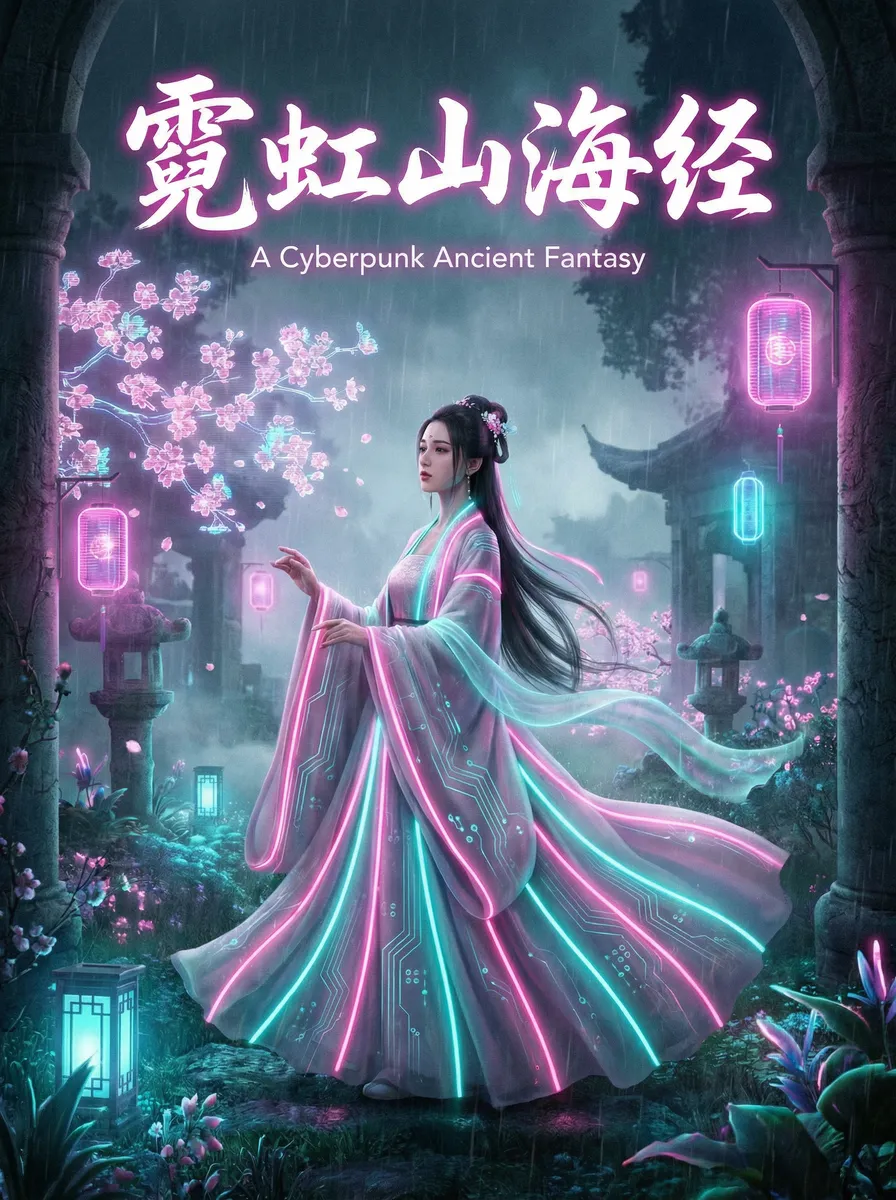 神田美穗 古风奇缘短剧 - 霓虹山海经海报